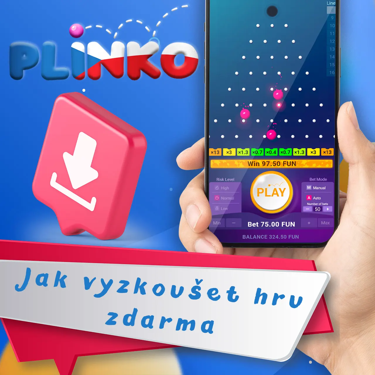 Hrajte Plinko zdarma hned teď!